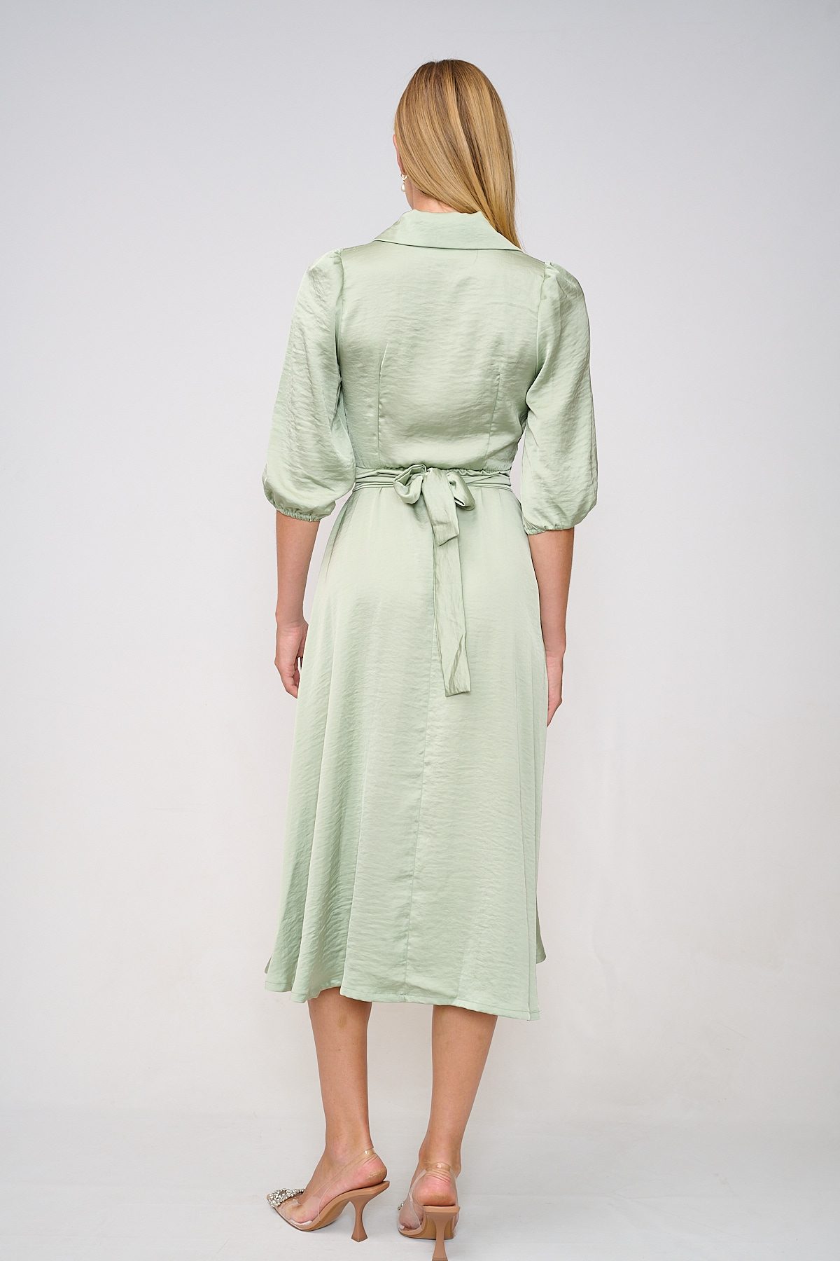 שמלת וינטג' – דגם מודולרי ירוק