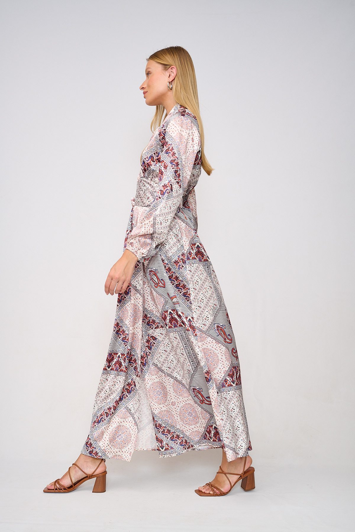 שמלת קימונו מעטפת בוהו שיק