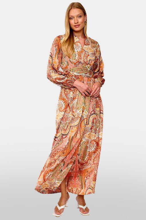 שמלת קימונו מעטפת פייזלי