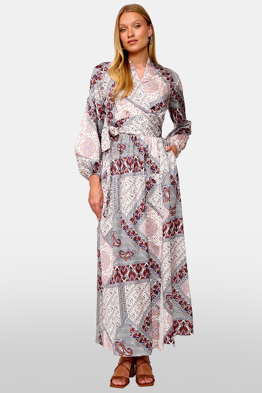 שמלת קימונו מעטפת בוהו שיק